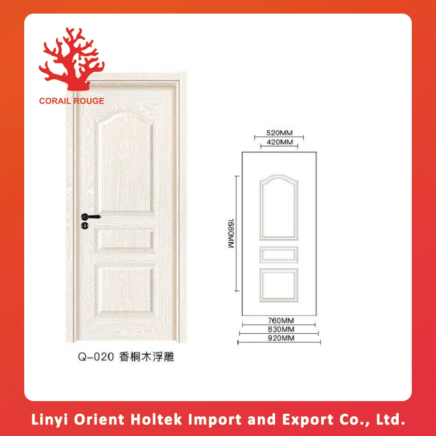 Melamine and Fancy Veneer MDF Door Skin Used for Furniture Door