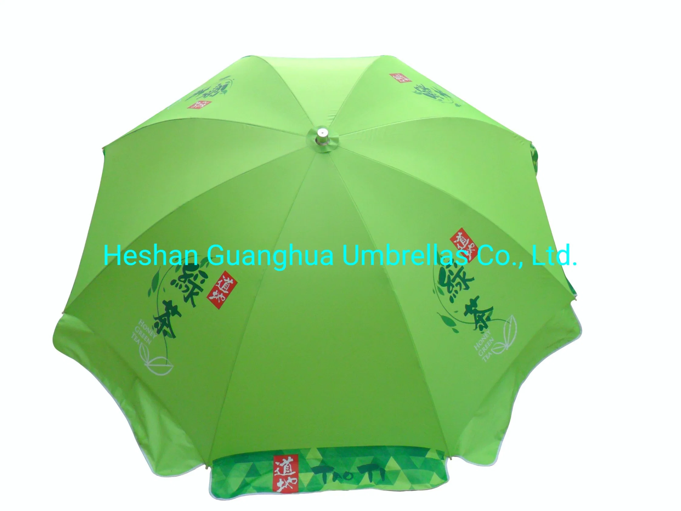 Customized Sublimation Printed Outdoor Promotional Parasol Beach Umbrella