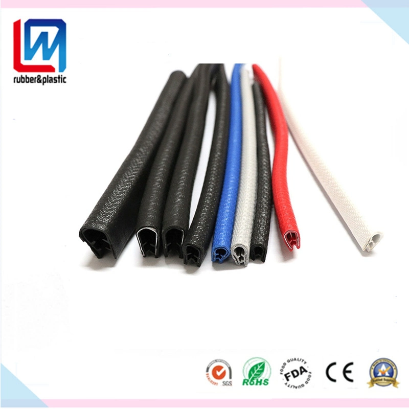PVC Rubber Edge Trim Sealing Strip Rubber Extrusion Profile for Window and Door