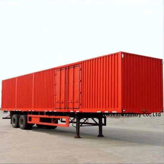 3 Achsen 40ft 53 FT Van Box Semi Trailer Endclose Trocken-Transporter Container-Anhänger Superior