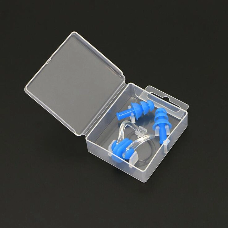 Swimming Ear Plugs and Nose Clip Set with Case Silicone Water Sports Accessories Esg20109