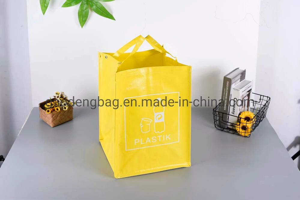 Eco personalizados promocionales Tote PP Shoppingbag tejida con Logo