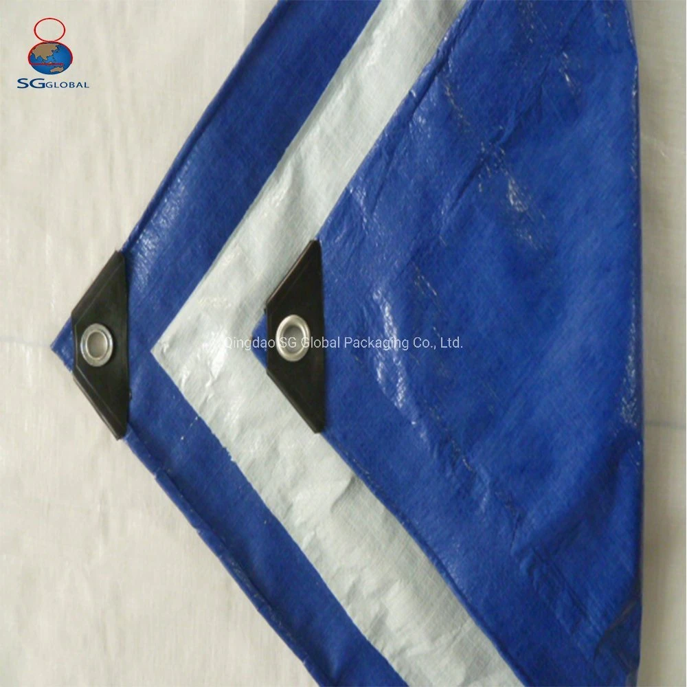 SGS CE Wholesale/Supplier plástico Azul Polietileno Laminado Luberante impermeable Wrap Toldo 16X16 EP tarp