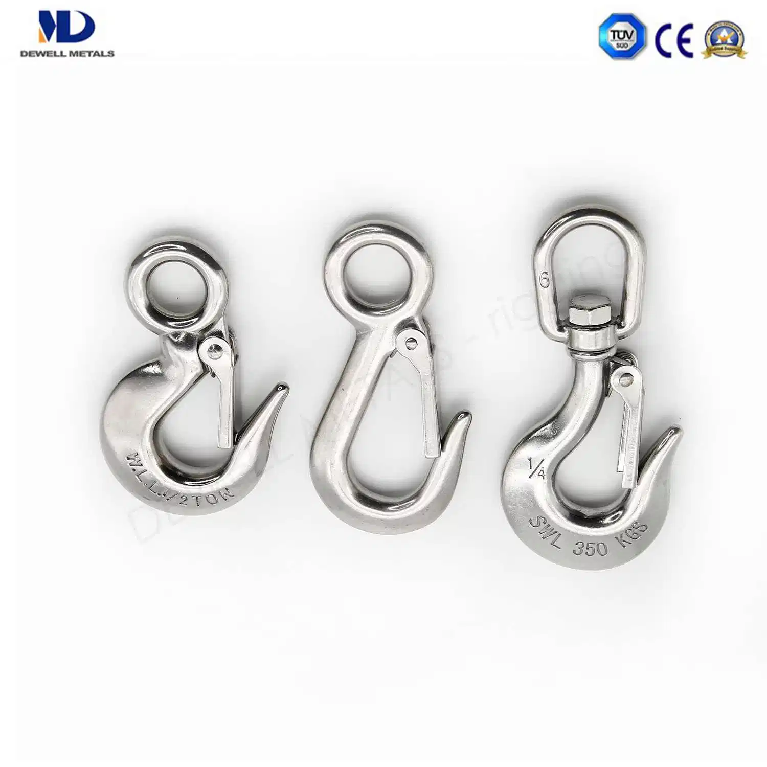 Polished Stainless Steel AISI304/AISI316 Rigging Hardware Eye Slip Hook with Latch