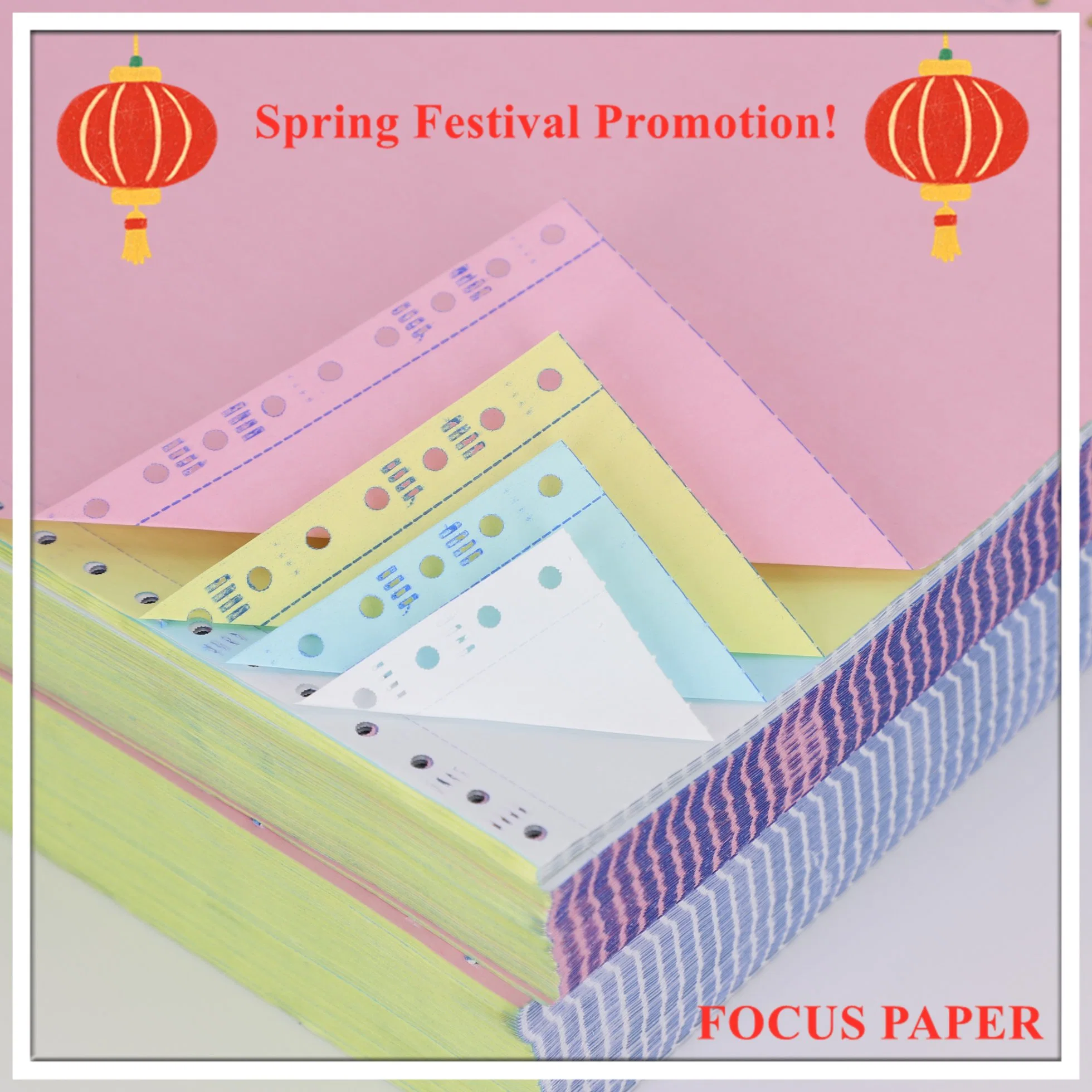 China fornecer Custom Digital dois / três camadas / peça em branco / Staples / Printable / triplicado 2 partes sem carbono Papel da impressora