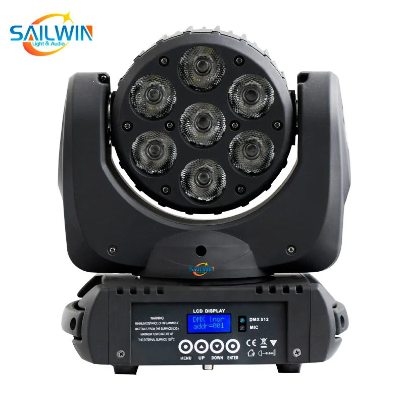 Odle 7*10W 4en1 RGBW de Luz LED moviendo la cabeza con C-Ree Sharpy Efectos de luz LED de 90-240 V