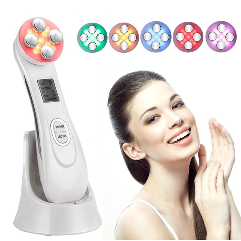 Radiofrequência RF pele aperto Máquina rosto facial luz LED Dispositivo de beleza facial anti-envelhecimento