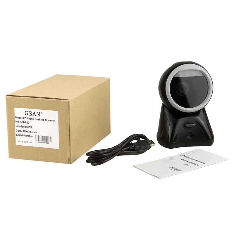 Omni-Directional Hands Free Laser Desk Barcode Scanner