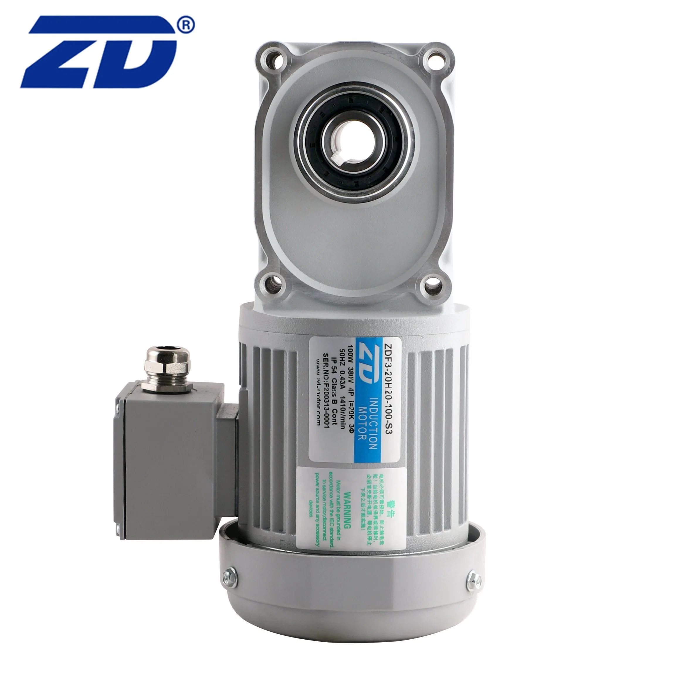 ZD 380V 20 Índice de reducción de dispositivo Mayorista/Proveedor industrial Hipoide de engranaje helicoidal AC motorreductor