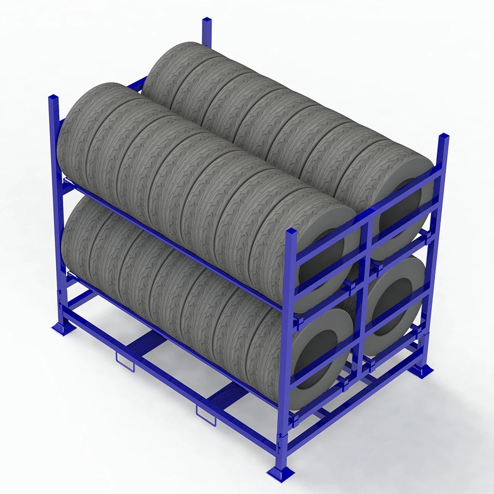 Wholesale/Supplier Stacking Durable The Truck Car Warehouse Mobile Adjustable Storage Metal Tire Rack