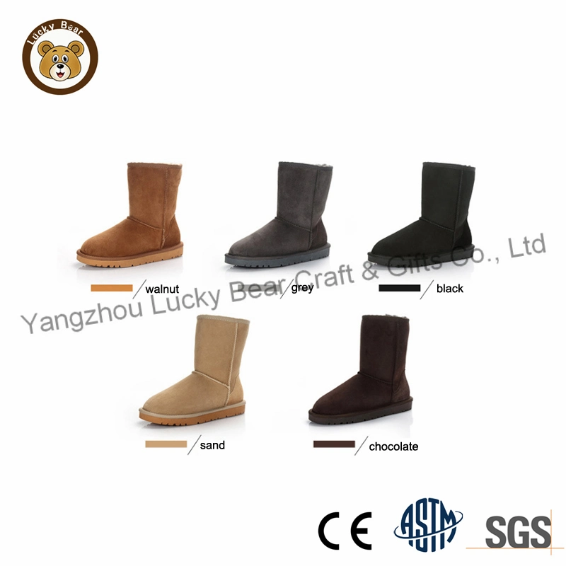 Lady Sheepskin Leather Warm Water Resistant Classic MID-Calf Durable Snow Australia Sheep Skin Winter Boots