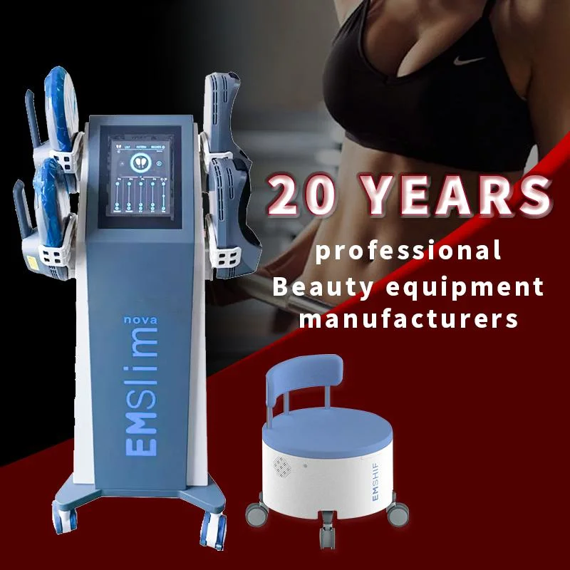 5 مقابض احترافية لماكينة النحت Farnesfy Neo RF 14 Tesla Bodi Sculpting Body Slimming Shaping Muscle Building Machine Beauty Equipment