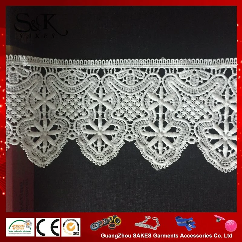 Milk Silk Embroidery Lace / Wedding Garment Accessories