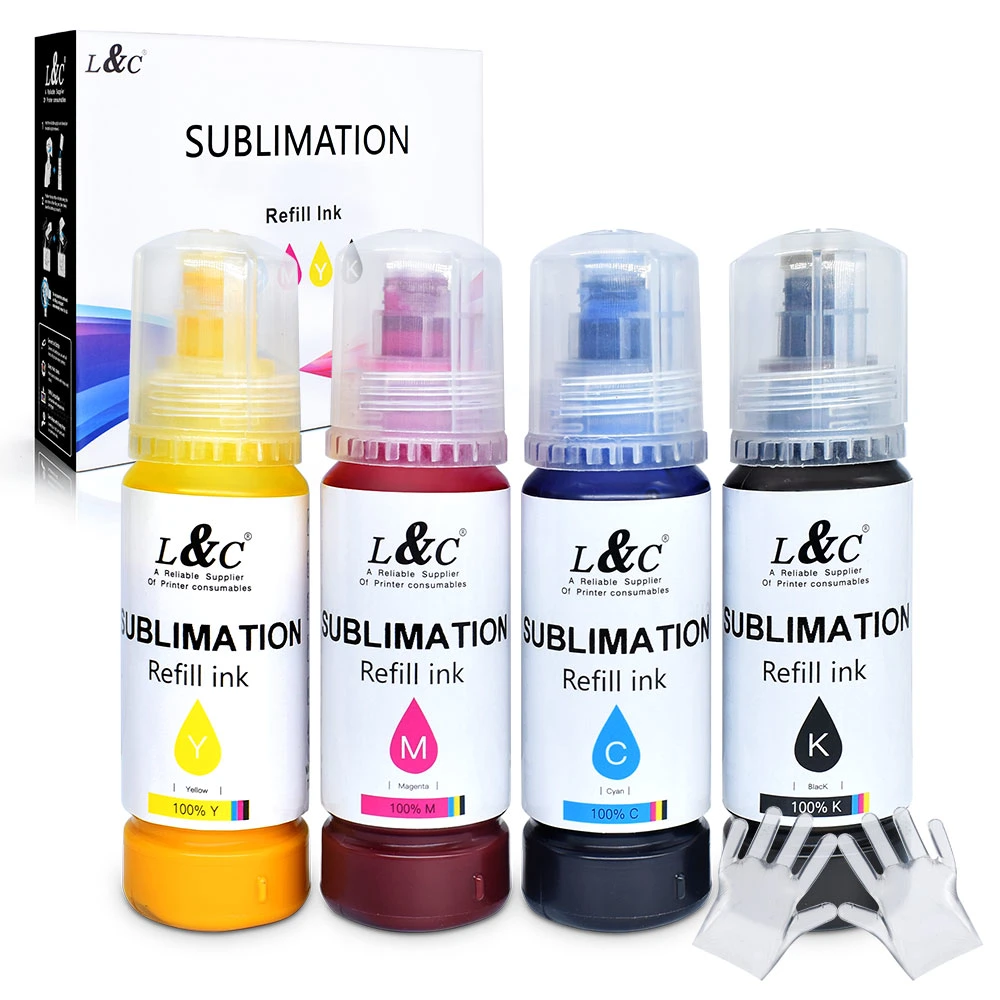 L&amp;C Fabricado en China por sublimación de tinta recarga de tinta a granel para inyección de tinta Epson L220 F9470 4720 L1300 L14150 SG800 672 L805 801