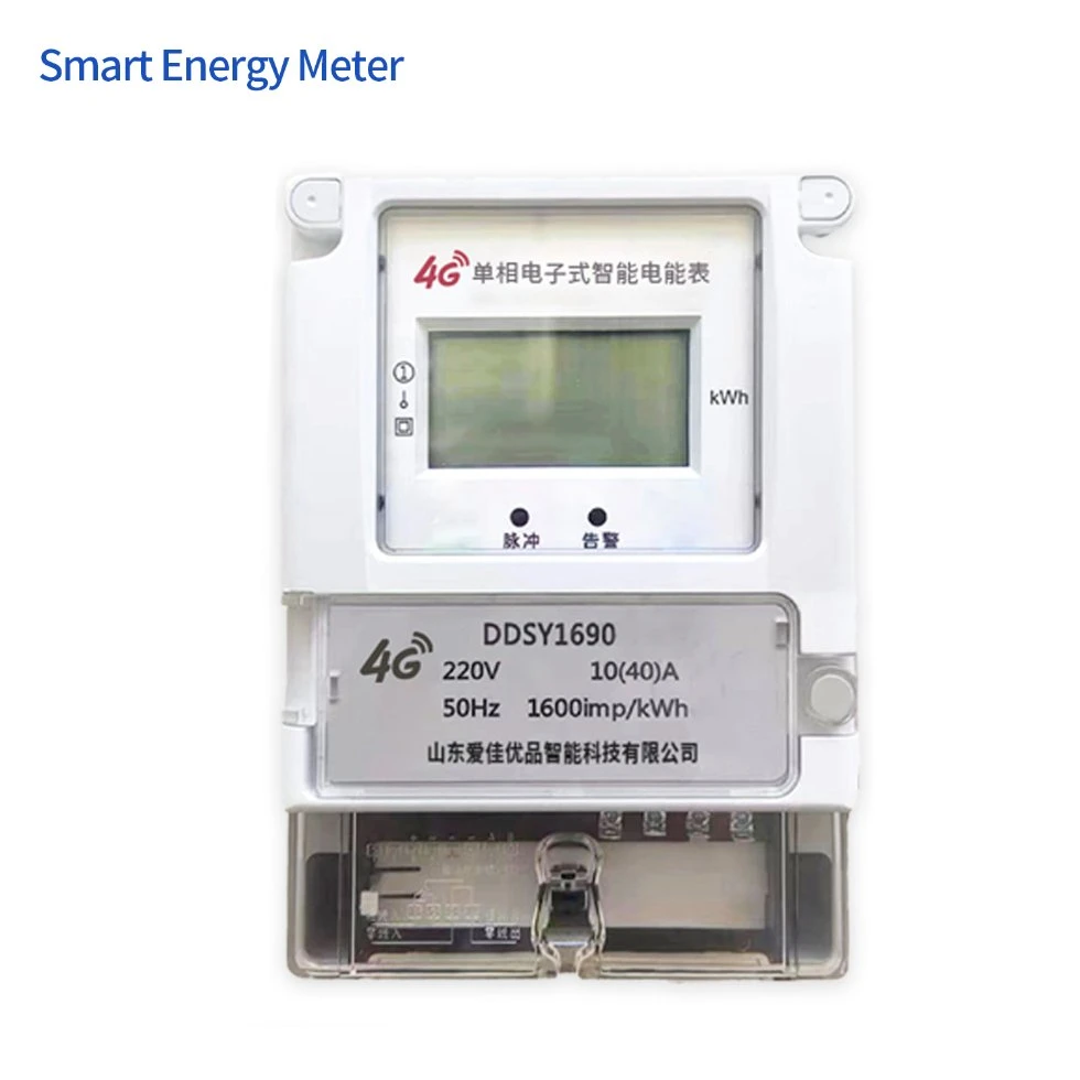 Medidor de voltaje, medidor de energía monofásico completamente automático, medidor estándar digital 4G, medidor de energía de lectura