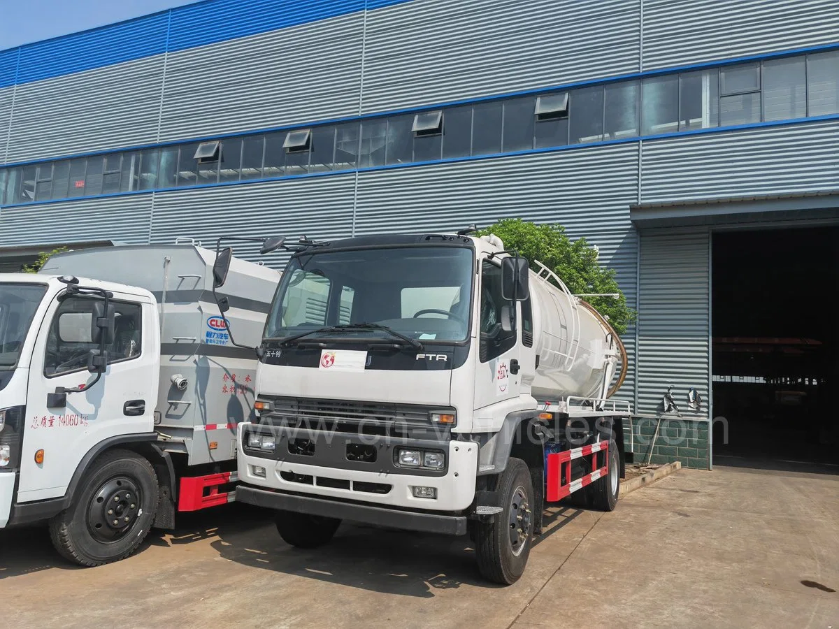 Japan Ftr 16cbm Vakuum Abwasser Fäkalabsaugung Reinigungs-LKW