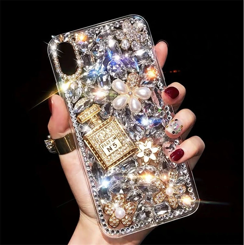 Bling Bling Diamond brillante espejo de lujo para iPhone 5s 6 6s 7 8 Plus X 11 12 Mini Nuevo estuche PARA teléfonos móviles PRO Max