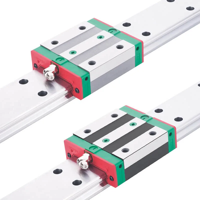 Parafuso de esfera Hiwin calha guia de elevador de guia de guia de CNC com Blocos de rolamentos