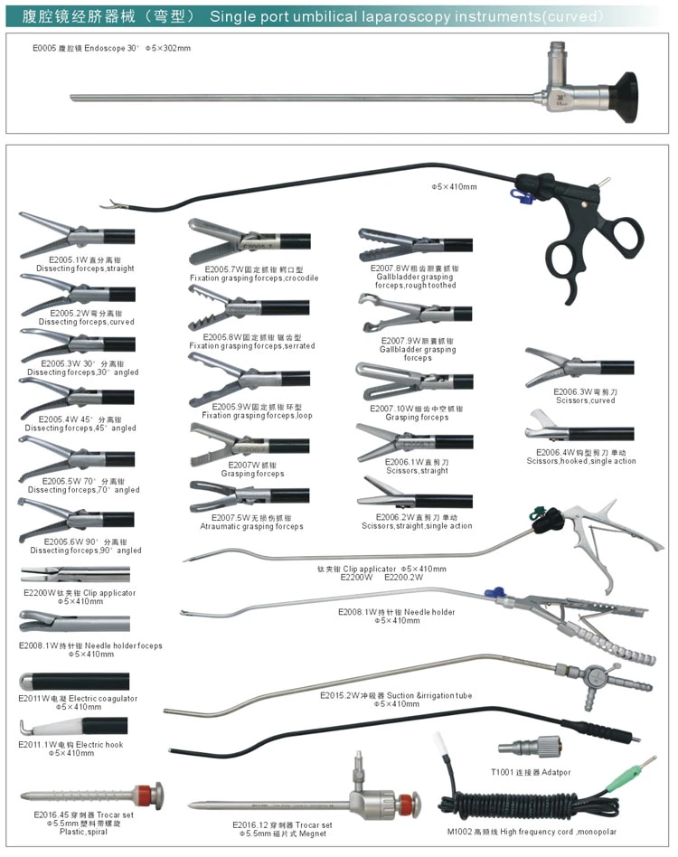 Mon-P003-1 Medical Conteneur de stérilisation chirurgicale laparoscopique chirurgie laparoscopique Forceps Instruments d'exploitation