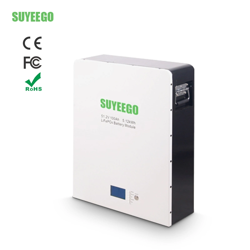 Suyeego Deep Cycle Rechargeable 10kwh Energy Storage Solar Lithium Battery LiFePO4 Good Price Pure Battery 51.2V 48V 100ah 200ah 30ah for Home Use