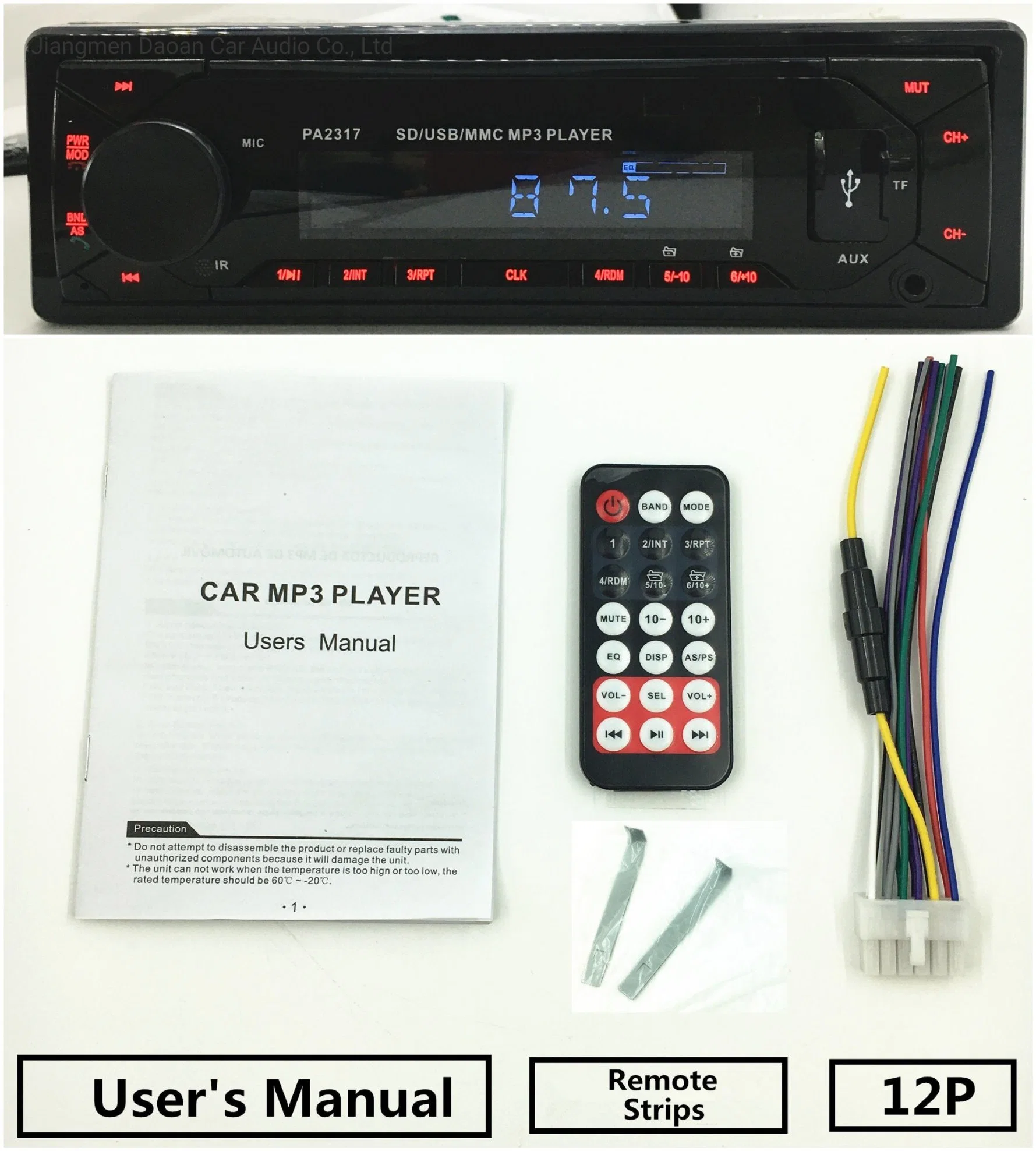 Consumer Electronics Car Multimedia MP3 Player with RoHS Certification