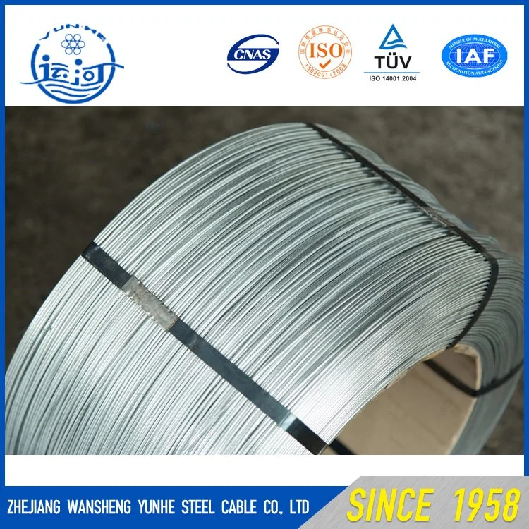 ACSR 2,8 mm 3,0 mm de la buena conductividad eléctrica de alambre de acero galvanizado