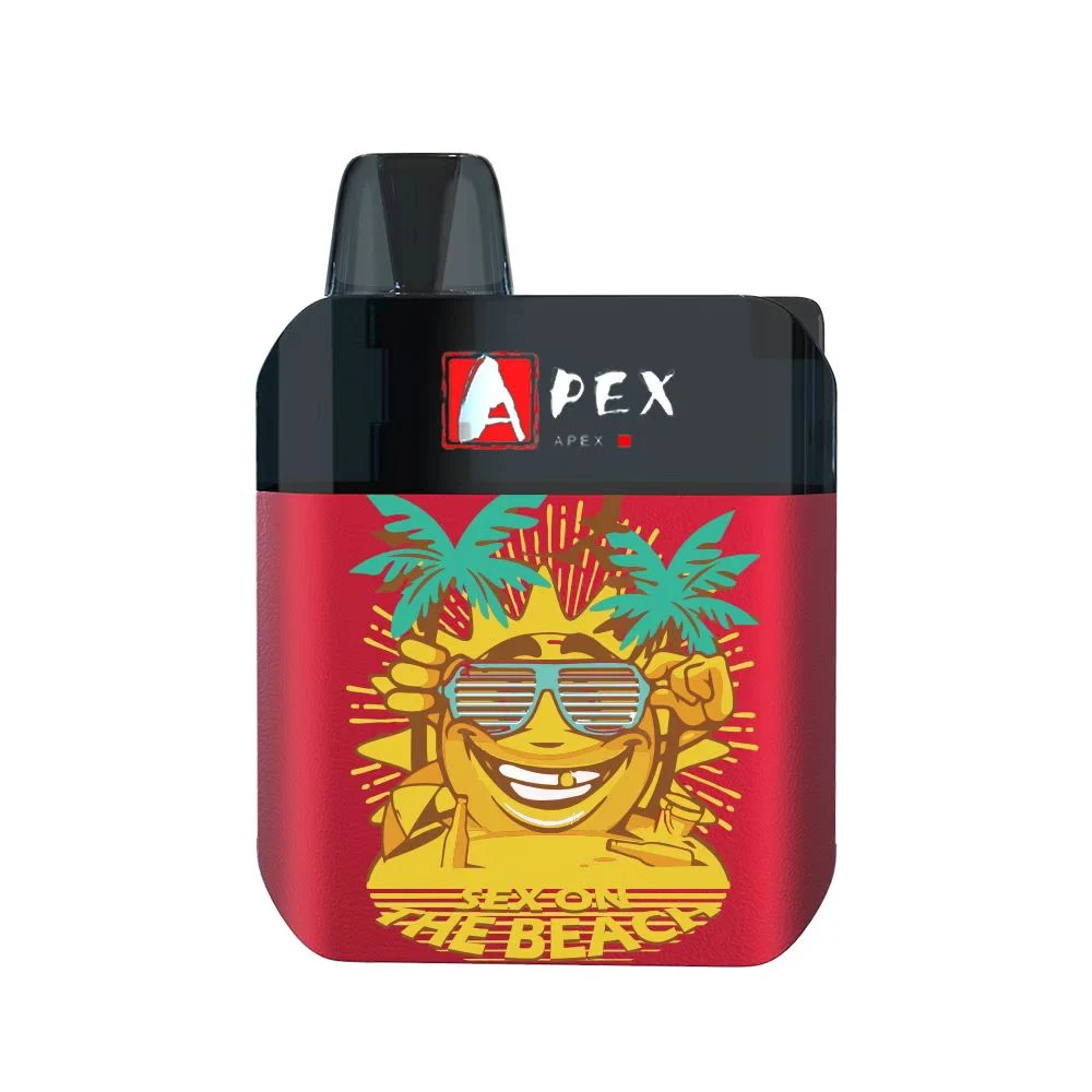 أطواق Vape Apex 3000 التي يمكن التخلص منها أطوار E السجائر بطارية قابلة لإعادة الشحن بقوة 500 مللي أمبير/ساعة 6.5مل جهاز قماطر نسيج الملف الأصلي 100%