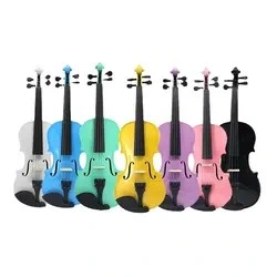 Preço de fábrica Violino Colorido Violino de Estudante Tamanho Completo