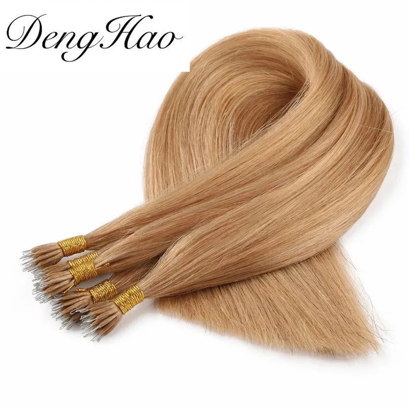 Nano Ring Hair Extensions 100% réelle Remy Cheveux humains de qualité supérieure