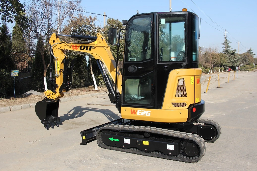 Canada Popular Mini Bagger Crawler Excavator 2.6ton Hydraulic Excavator From Wolf