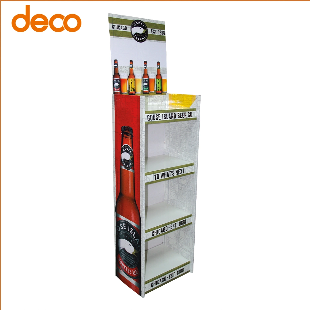 Easy Assemble 4 Tiered Cardboard Retail Product Displays