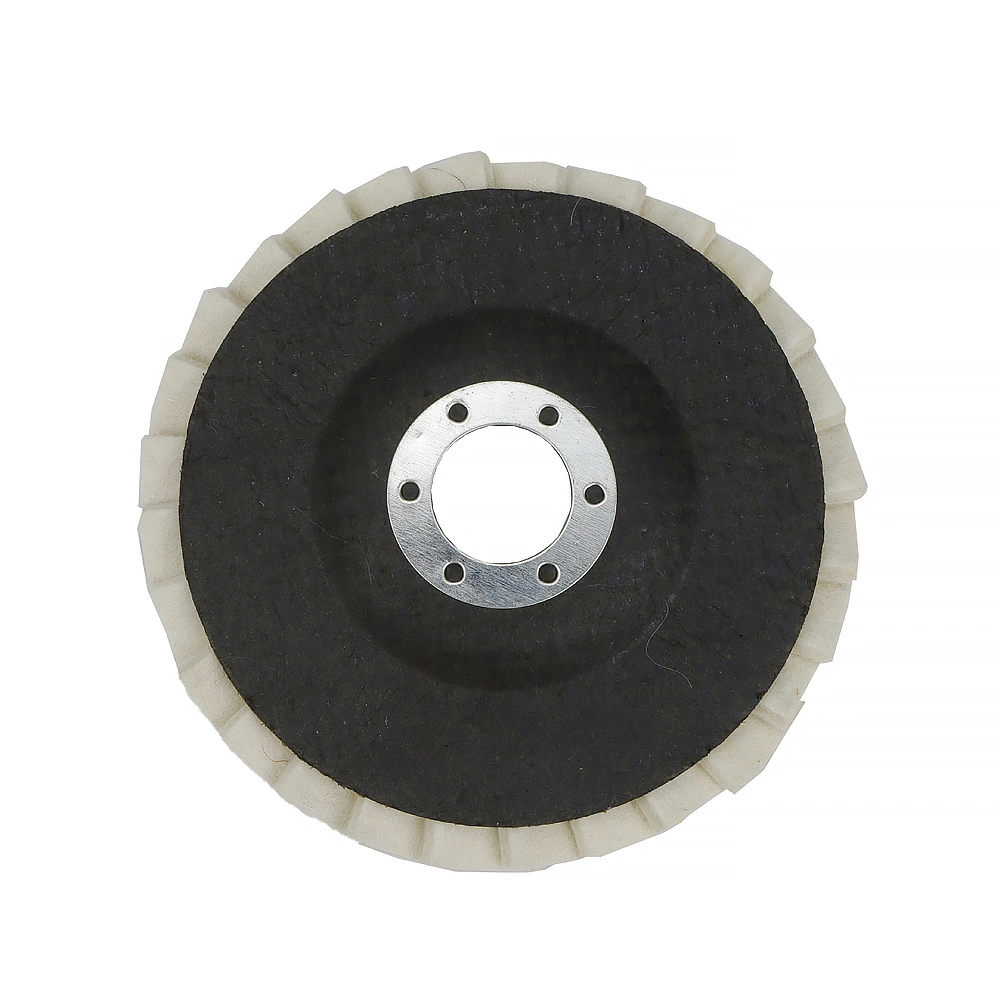 115mm Abrasive Tools Wool Fine Vertical Polishing Felt Flap Disc for Angle Grinder