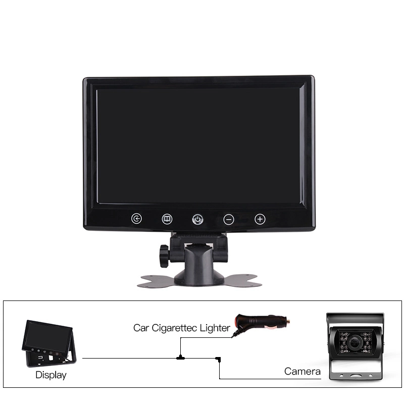 Moniteur HD voiture/Auto 9"Affichage LCD TFT moniteur avec caméra de recul