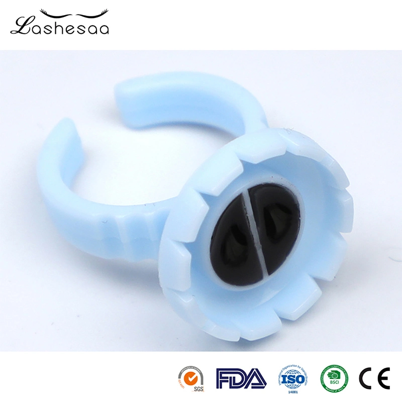 Mengfan Eyelash Extension Ring China Glue Ring Adhesive Eyelash Manufacturing OEM Customized High Quality White Color Eyelash Extension Glue Ring