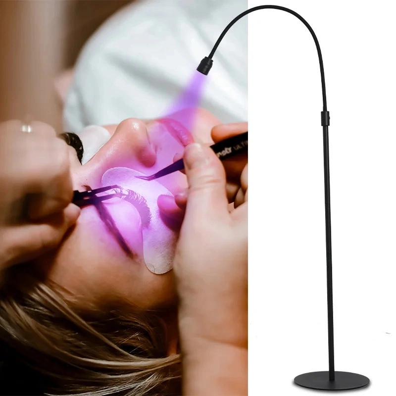 Profesional privado etiqueta velas Salón de belleza pie pedal de gel de luz Lámpara adhesiva de LED de cenizas de la extensión de la ceniza ocular UV