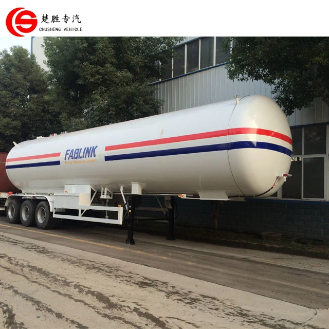 2 Achsen 3 Alxes LPG Road Tanker Trailer Truck 42000 Anhänger für Flüssiggas-Tank mit 56 m3 Liter