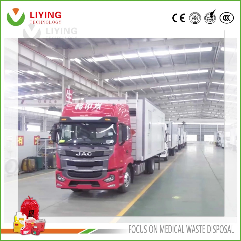 Truck Mounted Clinical Medical Waste Healthcare Clinic on-Site Microwave Steam Treatment Sterilizer