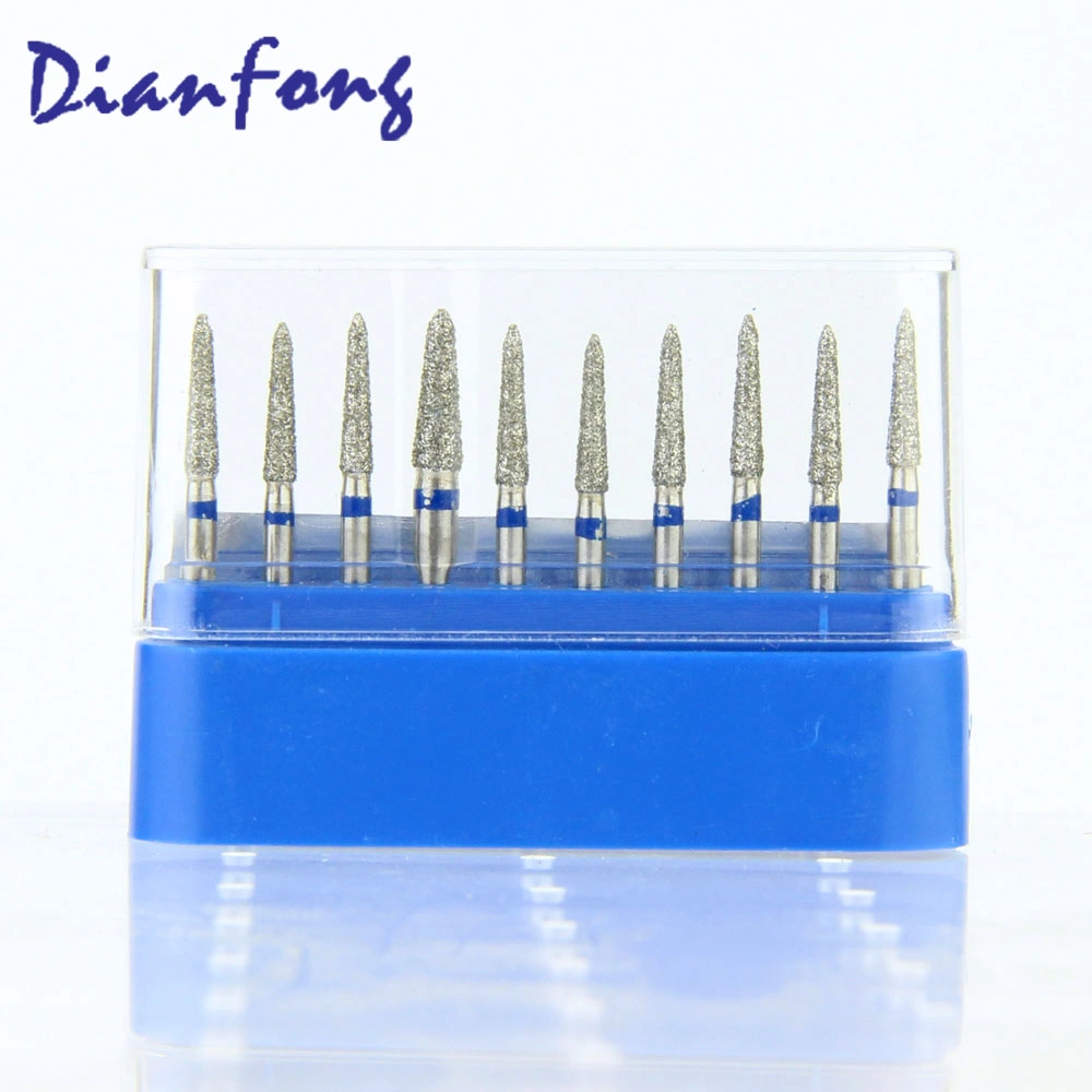 878K18 Medium Grit Torpedo Fg High Speed Ce ISO Certified Dental Diamond Bur Dental Drill