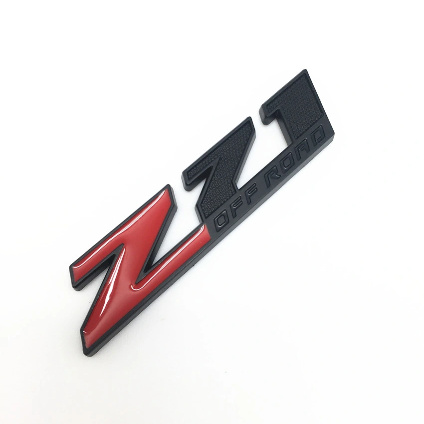 Z71 off for Silverado Camaro Emblem Fender Badge Decal Sticker Logo Car Accessories Car Parts Decoration ABS Plastic Emblem