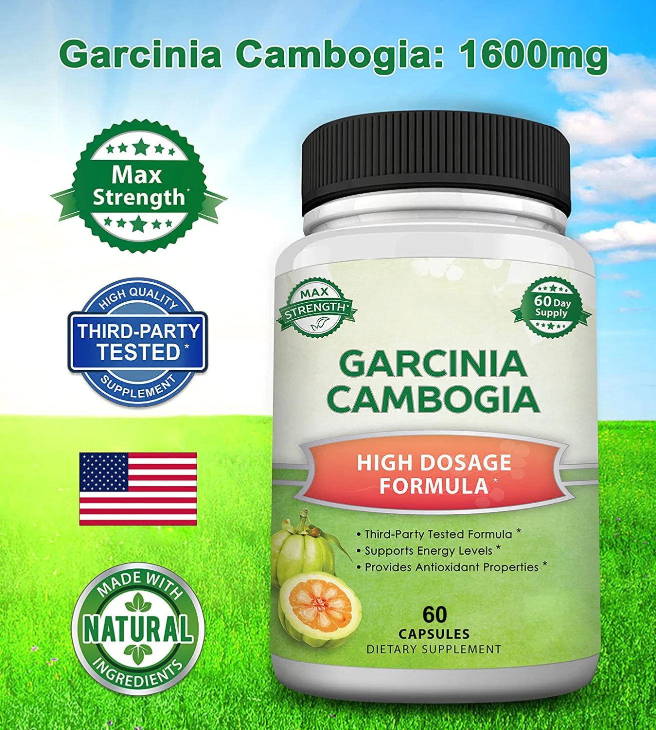 OEM Private Label Garcinia Cambogia High Dosage Formula Natural Pure Extract Pills Garcinia Cambogia Supplement