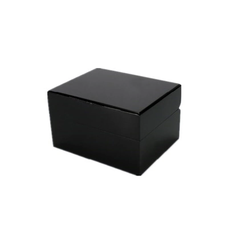 Black MDF Wooden Luxury Gift Men Watch Box with Velvet Inside