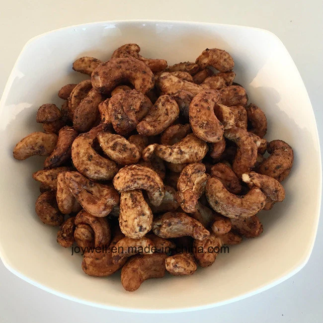 Black Pepper Roasted Cashew Nuts Good Taste Bulk Packing Manufacturer