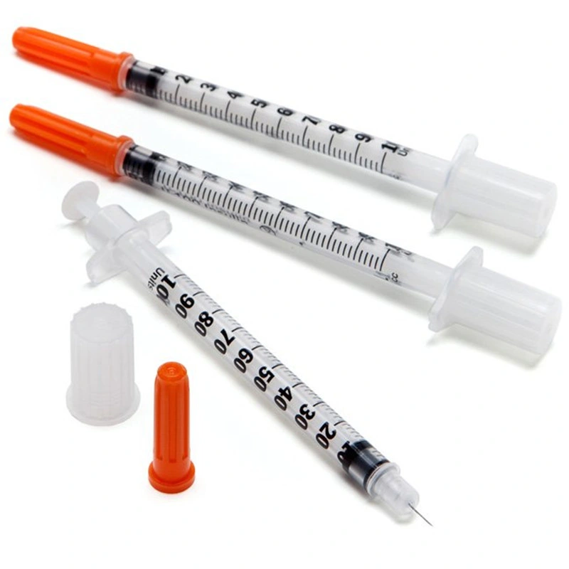 Medical Supply Disposable Sterile Safety Plastic Blister Insulin Syringe with Needle