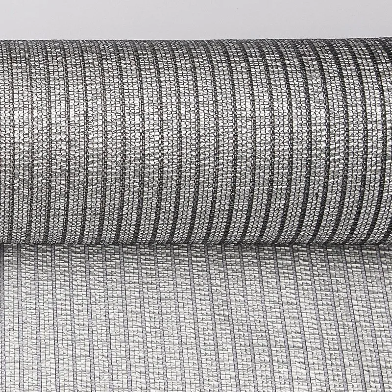 Sun Reflective Aluminum Shade Net, Woven Fabric Silver Shade Mesh, Heat Control Aluminum Shade Cloth