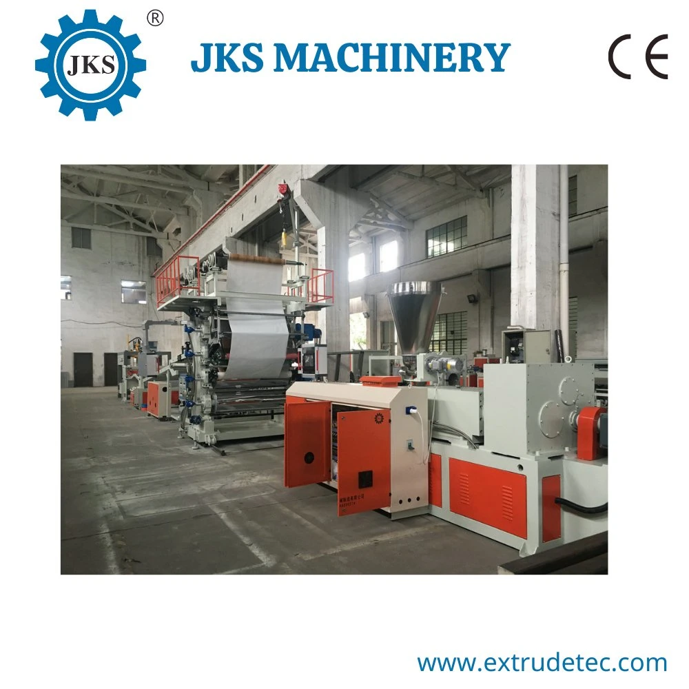 Conical Twin-Screw Extruder Spc PVC Flooring Extrusion Machine, Plastic Extrusion Machine Extruder