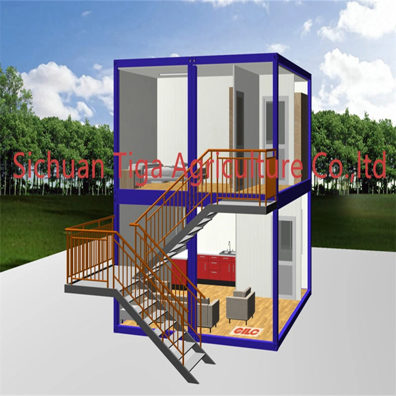 Customized Sandwich Panel Puerto Rico Container Home Prefab Modular Extendable Dormitory Building Flatpack House