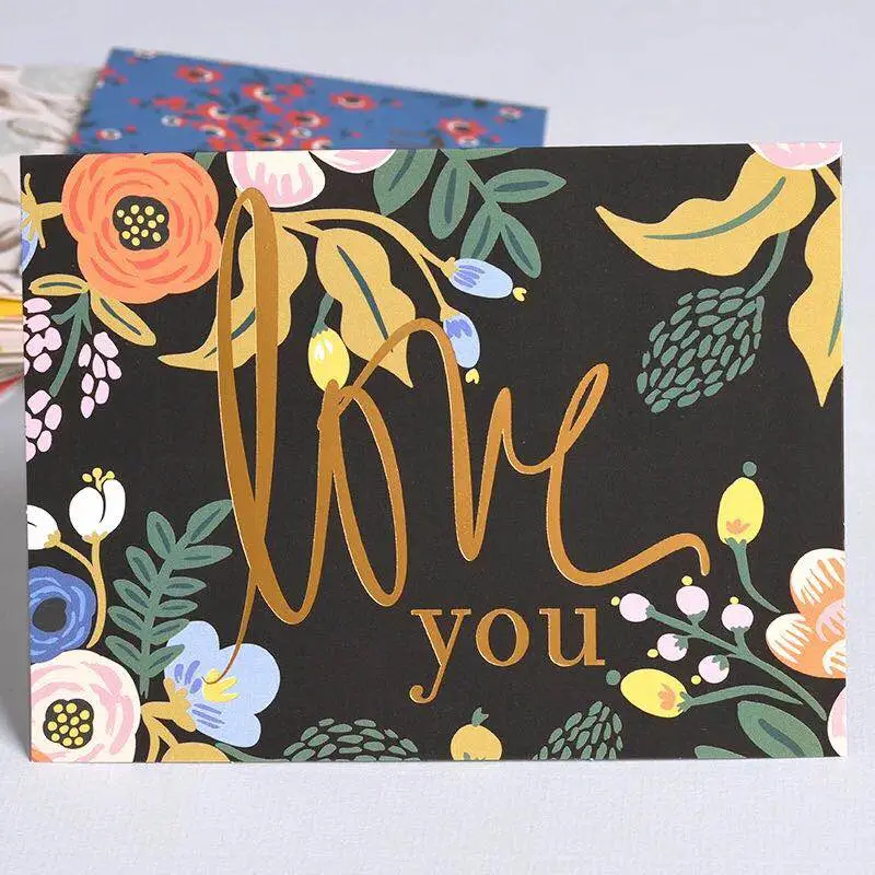 OEM Colorful Coated Paper Greeting Card