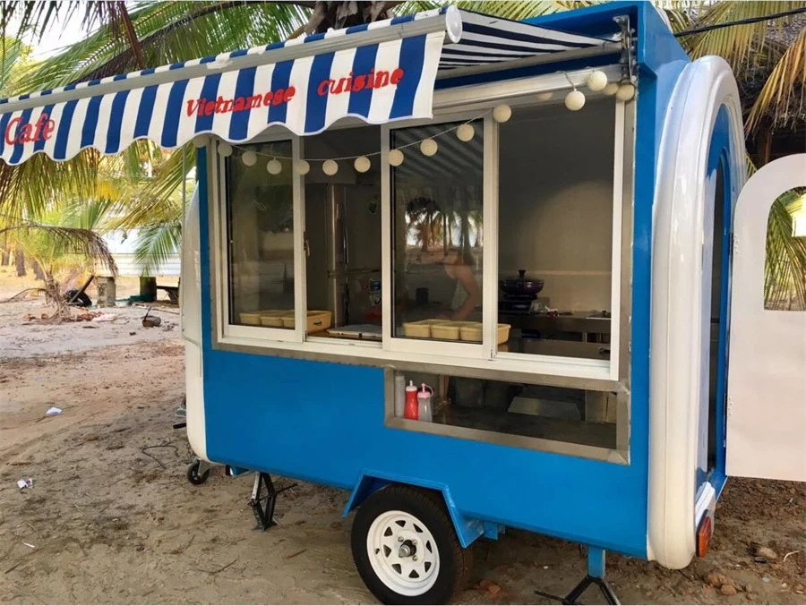 Hot Dog/Coffee/Ice Cream Service Kiosk Snack Cart for Sale