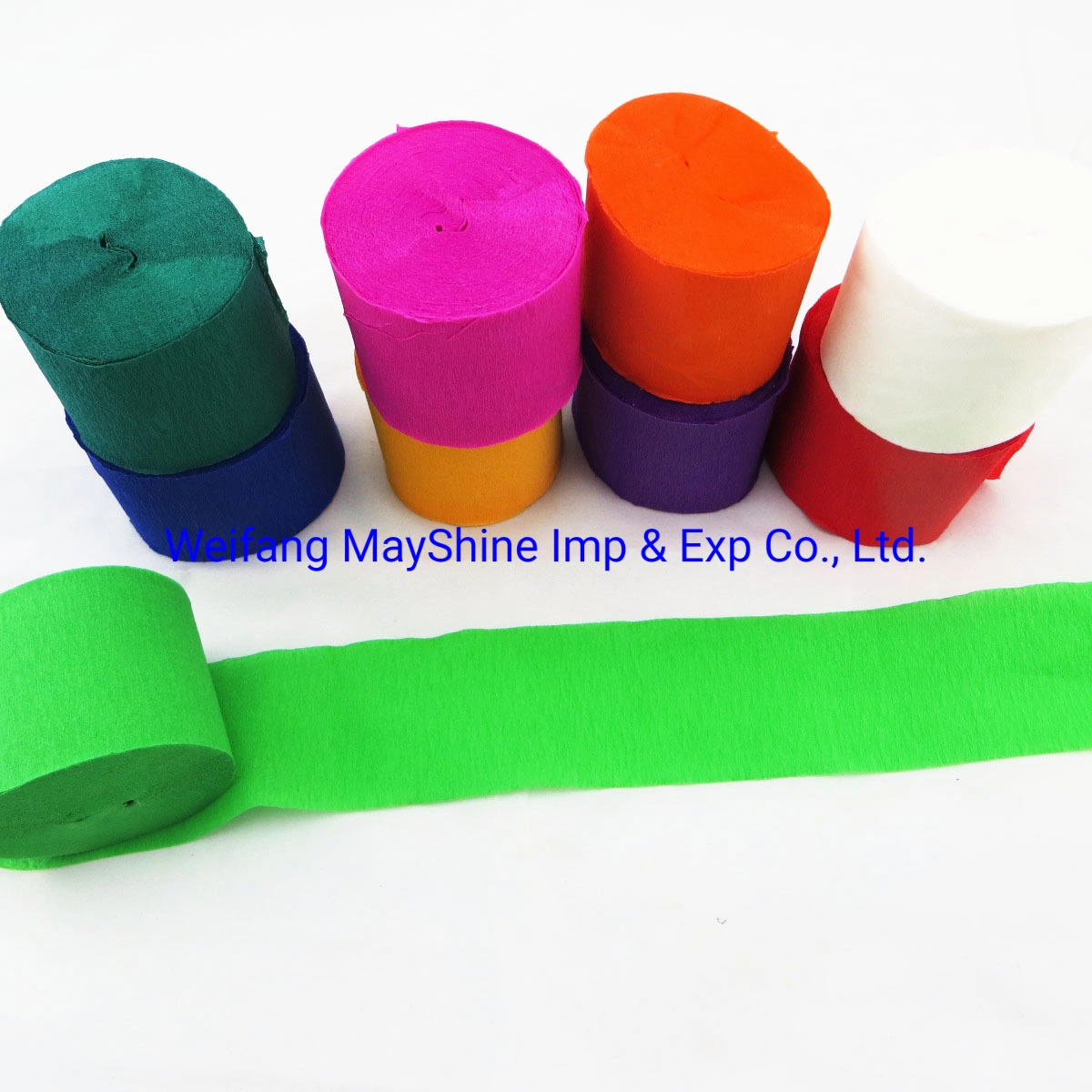 20*60 Inches Double Side Crepe Paper Streamer Thick Crepe Paper for Wrapping Paper