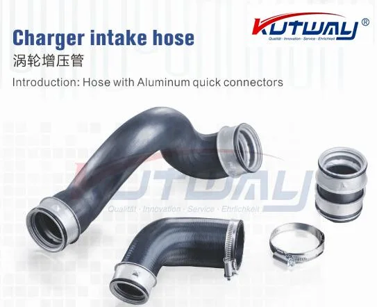 Auto Parts Kutway la manguera de caucho flexible, manguera de turbo intercooler OEM: 13717588268 para BMW X5 X6 E70 E71 E72 F07 F10